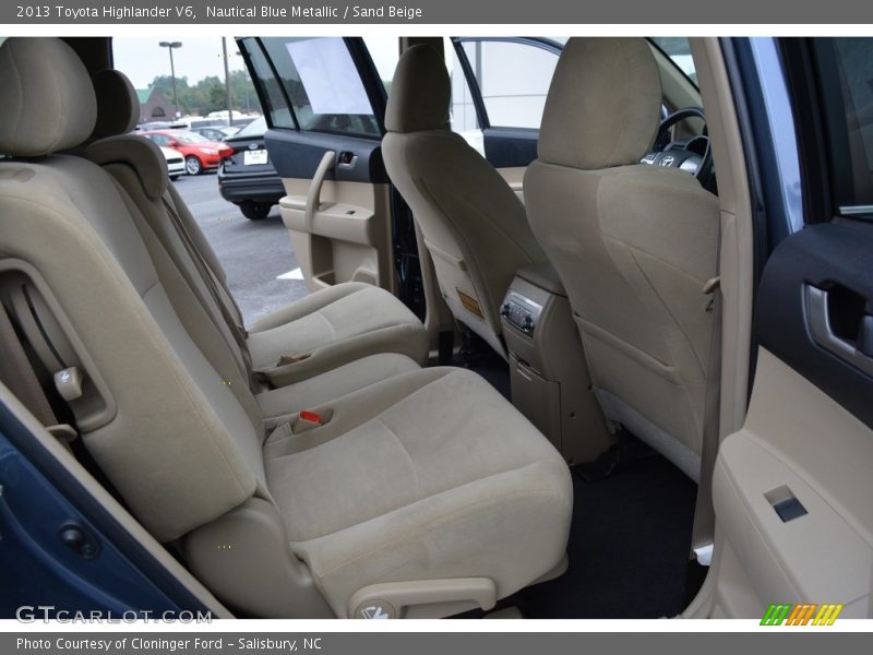 Nautical Blue Metallic / Sand Beige 2013 Toyota Highlander V6