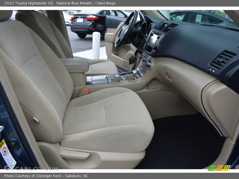 Nautical Blue Metallic / Sand Beige 2013 Toyota Highlander V6