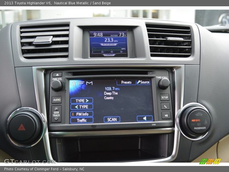 Nautical Blue Metallic / Sand Beige 2013 Toyota Highlander V6
