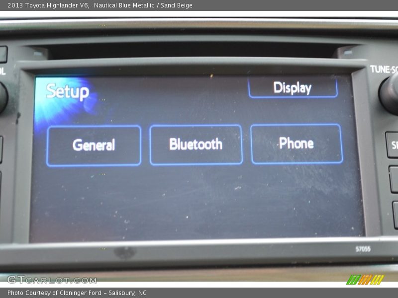 Nautical Blue Metallic / Sand Beige 2013 Toyota Highlander V6