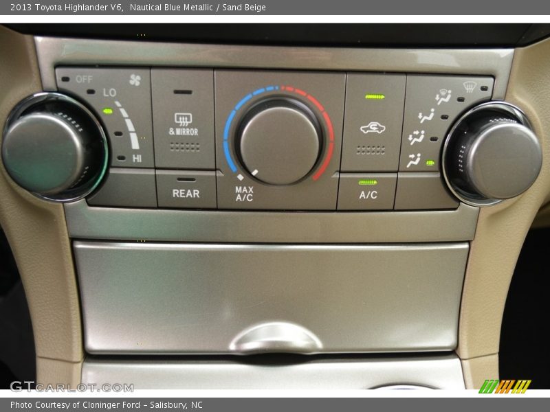 Nautical Blue Metallic / Sand Beige 2013 Toyota Highlander V6