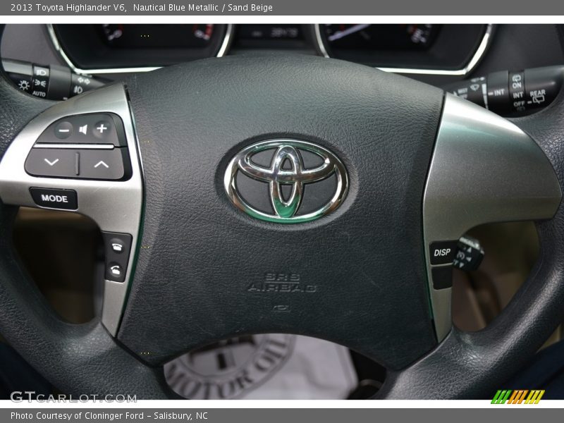Nautical Blue Metallic / Sand Beige 2013 Toyota Highlander V6
