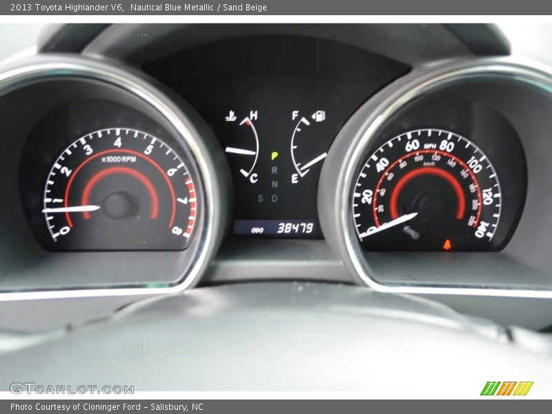 Nautical Blue Metallic / Sand Beige 2013 Toyota Highlander V6
