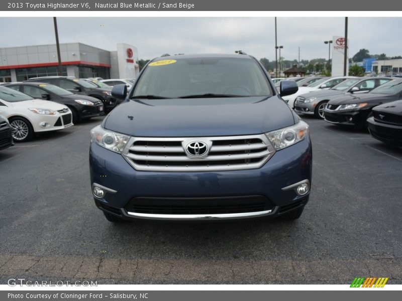 Nautical Blue Metallic / Sand Beige 2013 Toyota Highlander V6