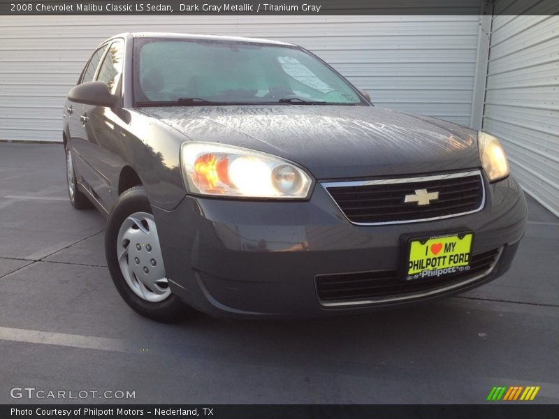 Dark Gray Metallic / Titanium Gray 2008 Chevrolet Malibu Classic LS Sedan