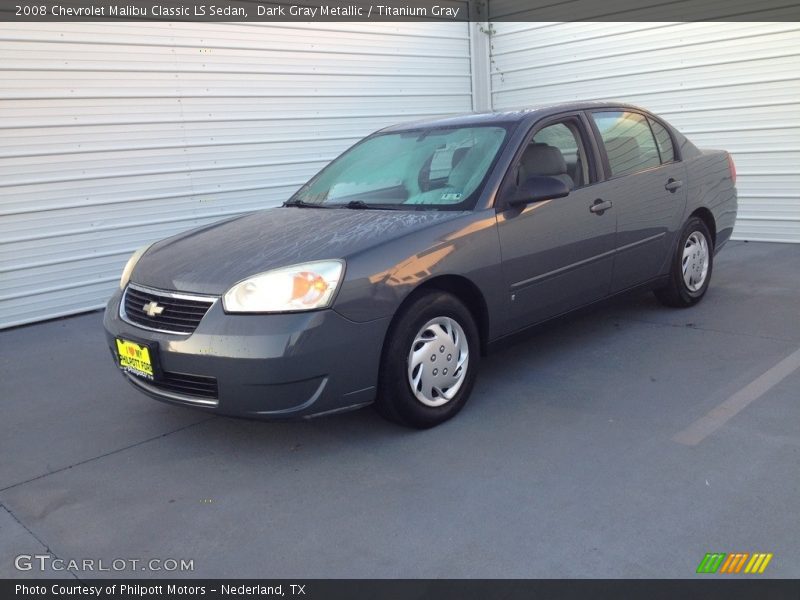Dark Gray Metallic / Titanium Gray 2008 Chevrolet Malibu Classic LS Sedan