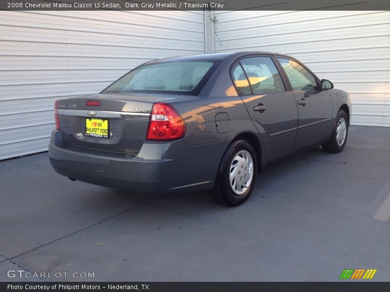 Dark Gray Metallic / Titanium Gray 2008 Chevrolet Malibu Classic LS Sedan