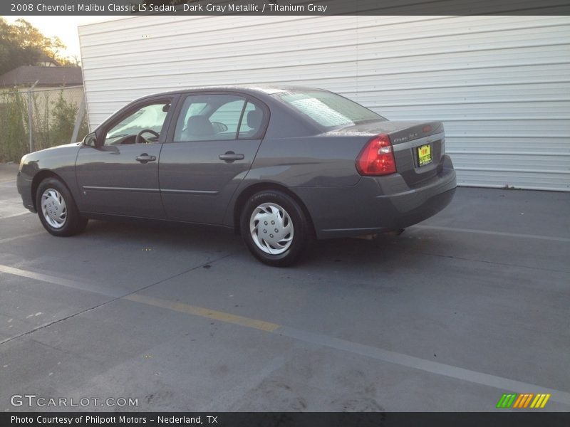 Dark Gray Metallic / Titanium Gray 2008 Chevrolet Malibu Classic LS Sedan