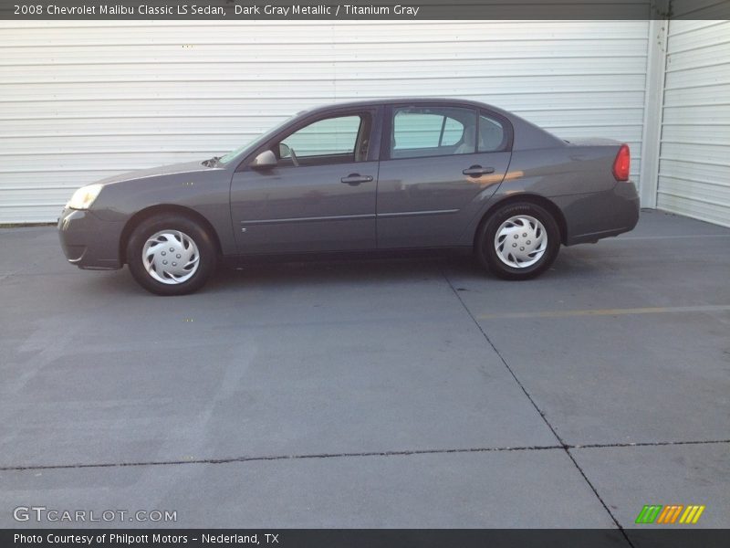 Dark Gray Metallic / Titanium Gray 2008 Chevrolet Malibu Classic LS Sedan