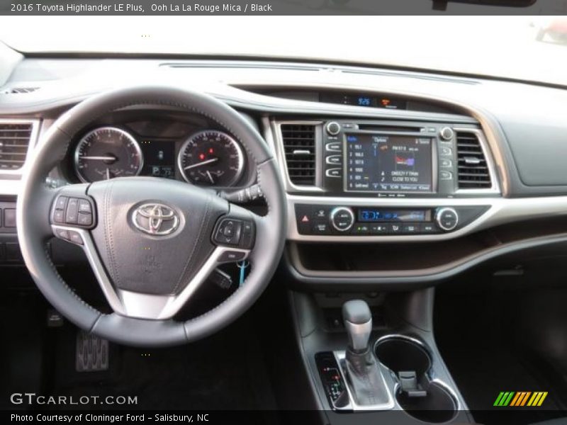 Ooh La La Rouge Mica / Black 2016 Toyota Highlander LE Plus