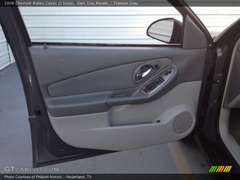 Dark Gray Metallic / Titanium Gray 2008 Chevrolet Malibu Classic LS Sedan