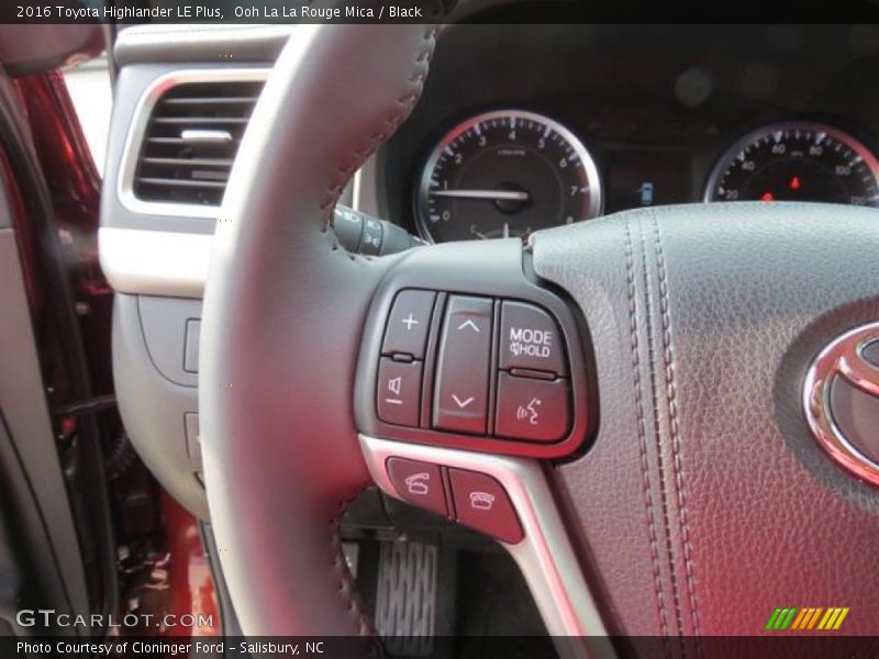 Ooh La La Rouge Mica / Black 2016 Toyota Highlander LE Plus