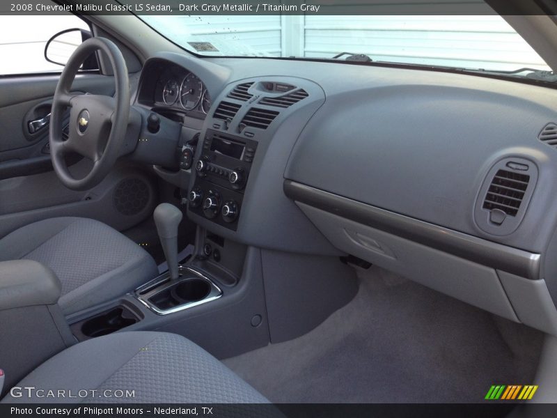 Dark Gray Metallic / Titanium Gray 2008 Chevrolet Malibu Classic LS Sedan