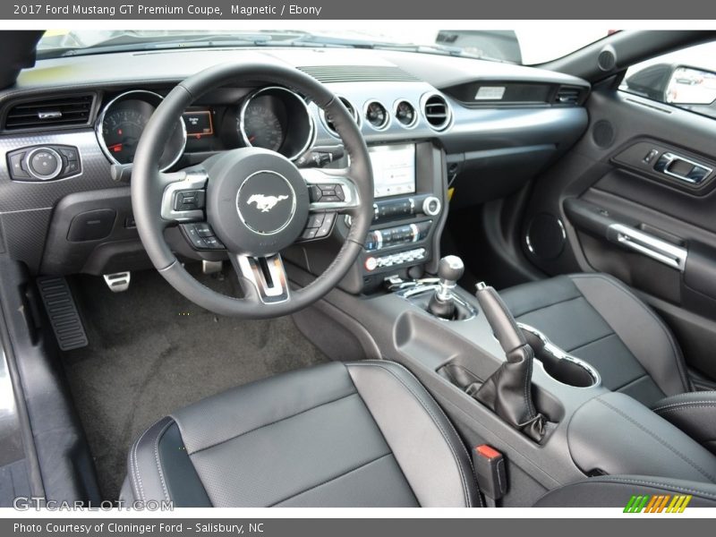 Magnetic / Ebony 2017 Ford Mustang GT Premium Coupe