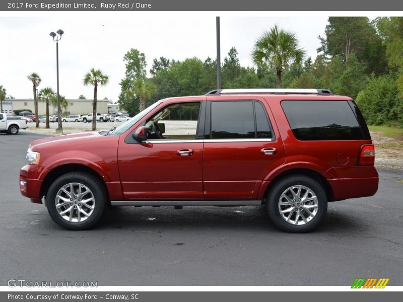 Ruby Red / Dune 2017 Ford Expedition Limited