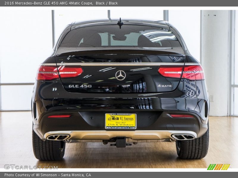 Black / Black 2016 Mercedes-Benz GLE 450 AMG 4Matic Coupe