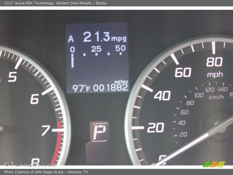 Modern Steel Metallic / Ebony 2017 Acura RDX Technology