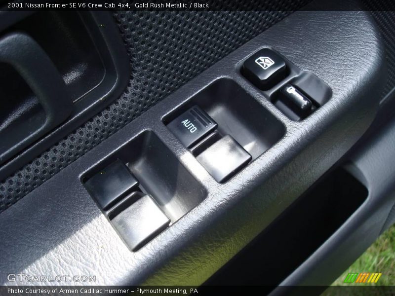 Gold Rush Metallic / Black 2001 Nissan Frontier SE V6 Crew Cab 4x4