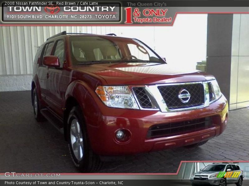 Red Brawn / Cafe Latte 2008 Nissan Pathfinder SE
