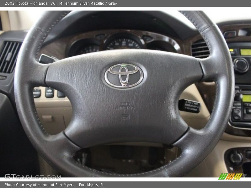 Millennium Silver Metallic / Gray 2002 Toyota Highlander V6