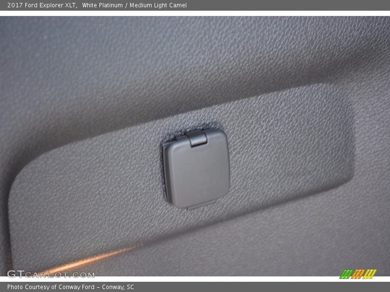 White Platinum / Medium Light Camel 2017 Ford Explorer XLT