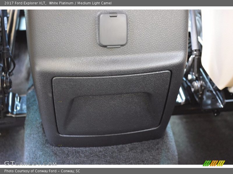 White Platinum / Medium Light Camel 2017 Ford Explorer XLT