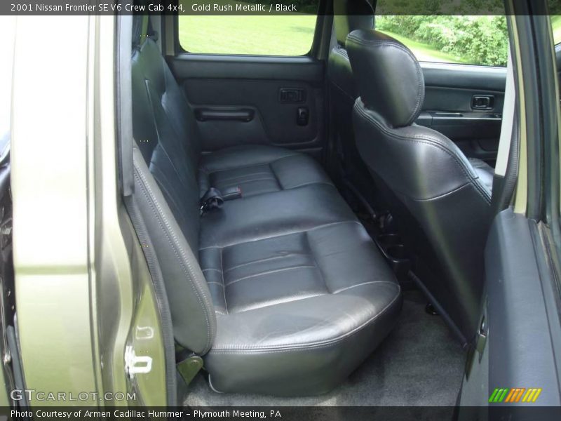 Gold Rush Metallic / Black 2001 Nissan Frontier SE V6 Crew Cab 4x4