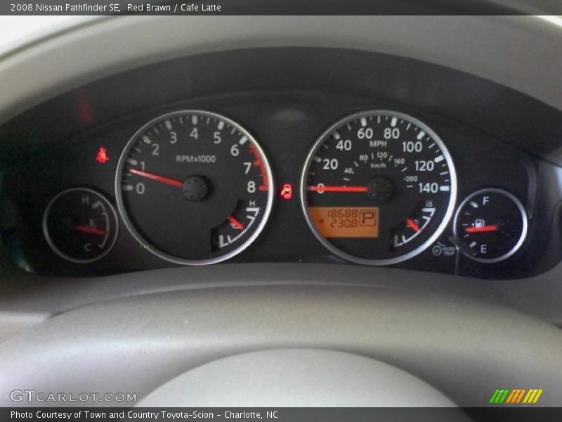 Red Brawn / Cafe Latte 2008 Nissan Pathfinder SE