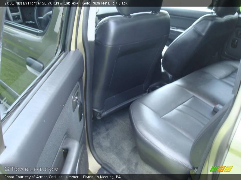 Gold Rush Metallic / Black 2001 Nissan Frontier SE V6 Crew Cab 4x4