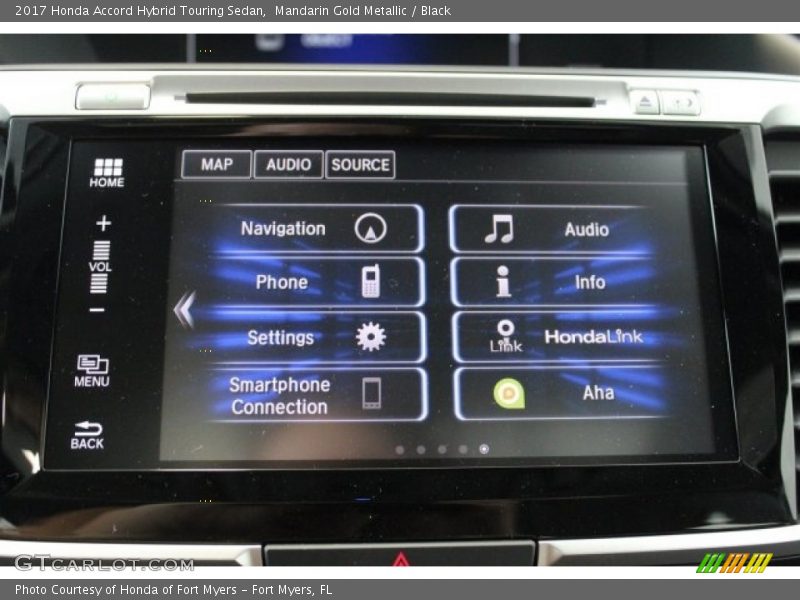Mandarin Gold Metallic / Black 2017 Honda Accord Hybrid Touring Sedan