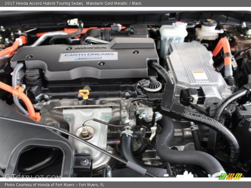 Mandarin Gold Metallic / Black 2017 Honda Accord Hybrid Touring Sedan