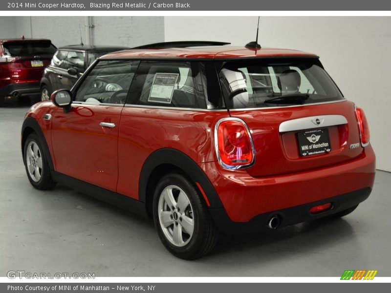 Blazing Red Metallic / Carbon Black 2014 Mini Cooper Hardtop