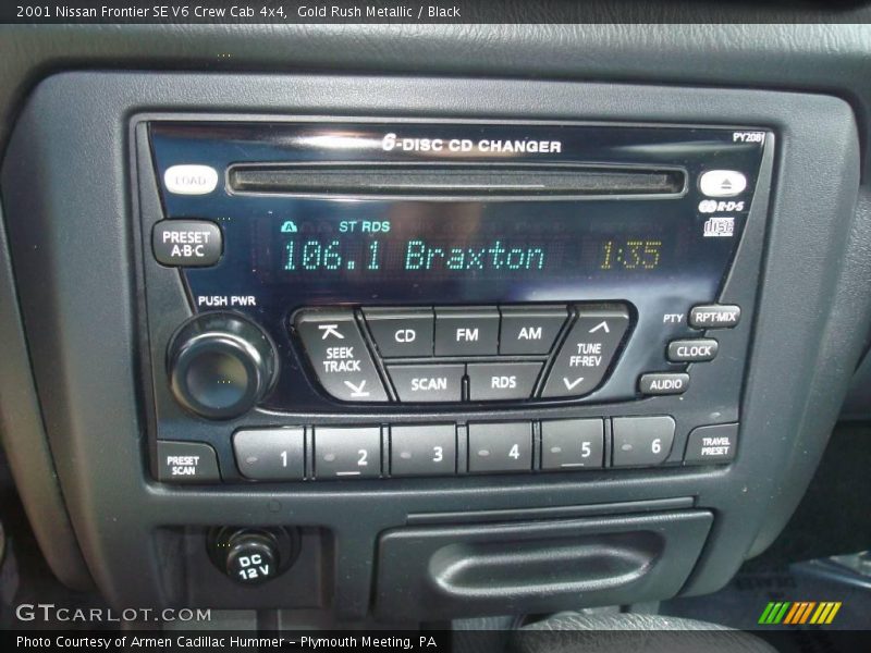Gold Rush Metallic / Black 2001 Nissan Frontier SE V6 Crew Cab 4x4