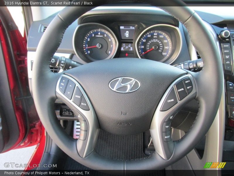 Scarlet Red Pearl / Black 2016 Hyundai Elantra GT