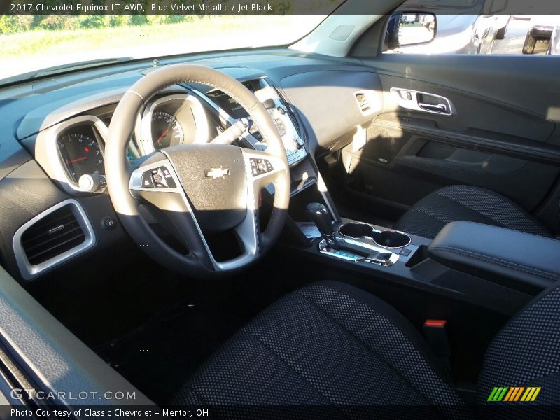 Blue Velvet Metallic / Jet Black 2017 Chevrolet Equinox LT AWD