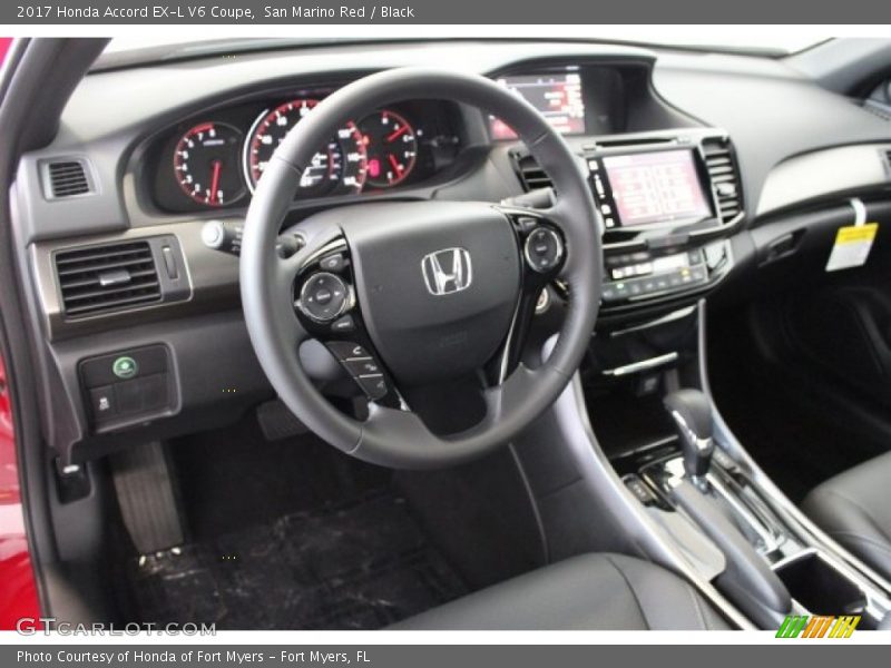 Dashboard of 2017 Accord EX-L V6 Coupe