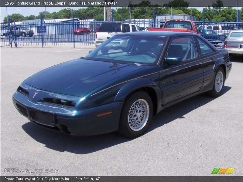 Dark Teal Metallic / Pewter 1995 Pontiac Grand Prix SE Coupe