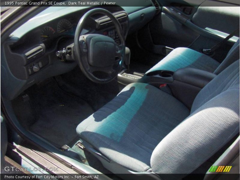 Dark Teal Metallic / Pewter 1995 Pontiac Grand Prix SE Coupe