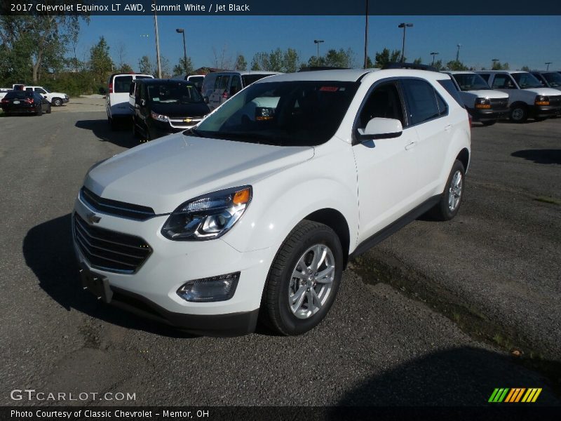 Summit White / Jet Black 2017 Chevrolet Equinox LT AWD