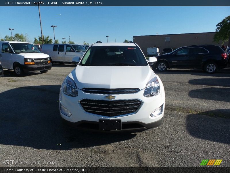 Summit White / Jet Black 2017 Chevrolet Equinox LT AWD