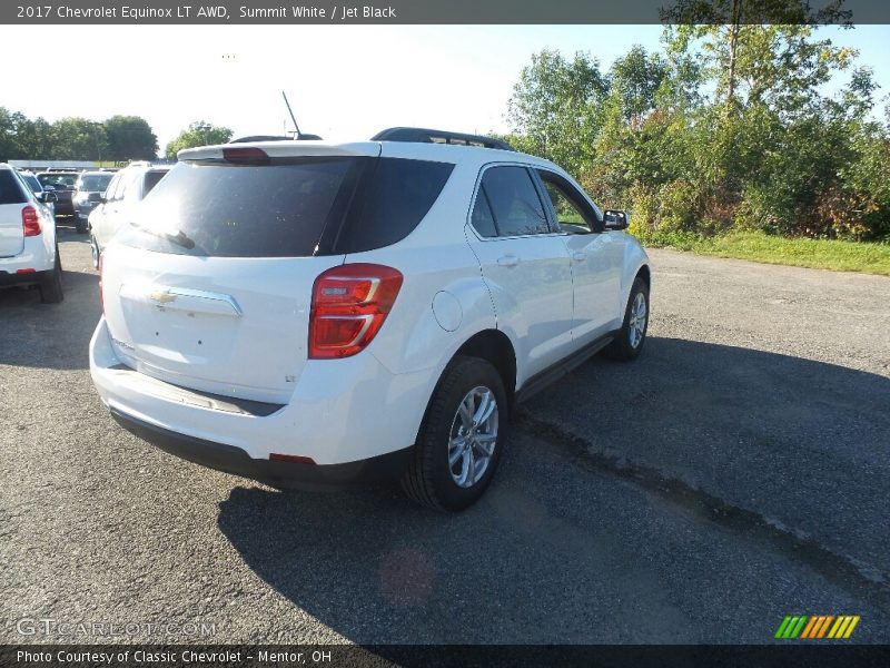 Summit White / Jet Black 2017 Chevrolet Equinox LT AWD