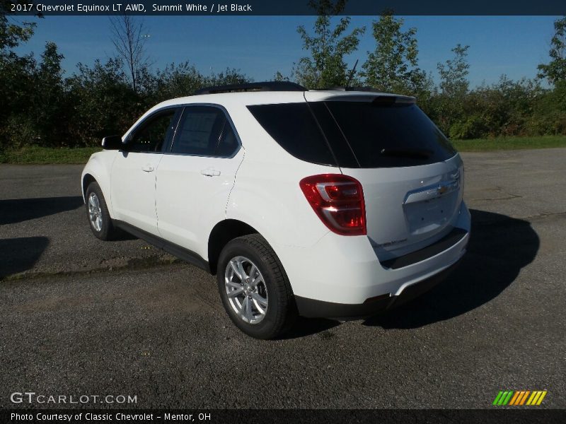 Summit White / Jet Black 2017 Chevrolet Equinox LT AWD