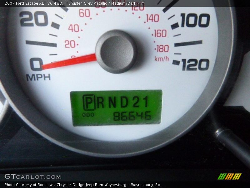 Tungsten Grey Metallic / Medium/Dark Flint 2007 Ford Escape XLT V6 4WD