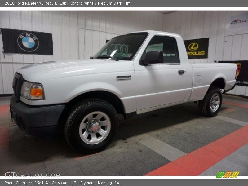Oxford White / Medium Dark Flint 2010 Ford Ranger XL Regular Cab