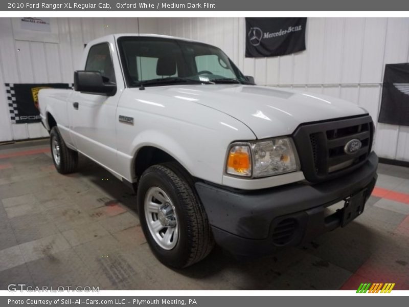 Oxford White / Medium Dark Flint 2010 Ford Ranger XL Regular Cab