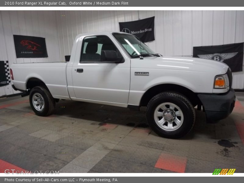 Oxford White / Medium Dark Flint 2010 Ford Ranger XL Regular Cab