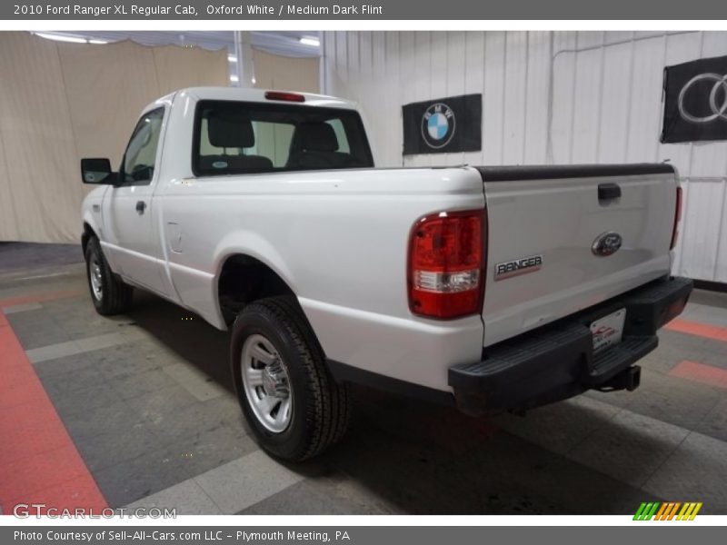 Oxford White / Medium Dark Flint 2010 Ford Ranger XL Regular Cab