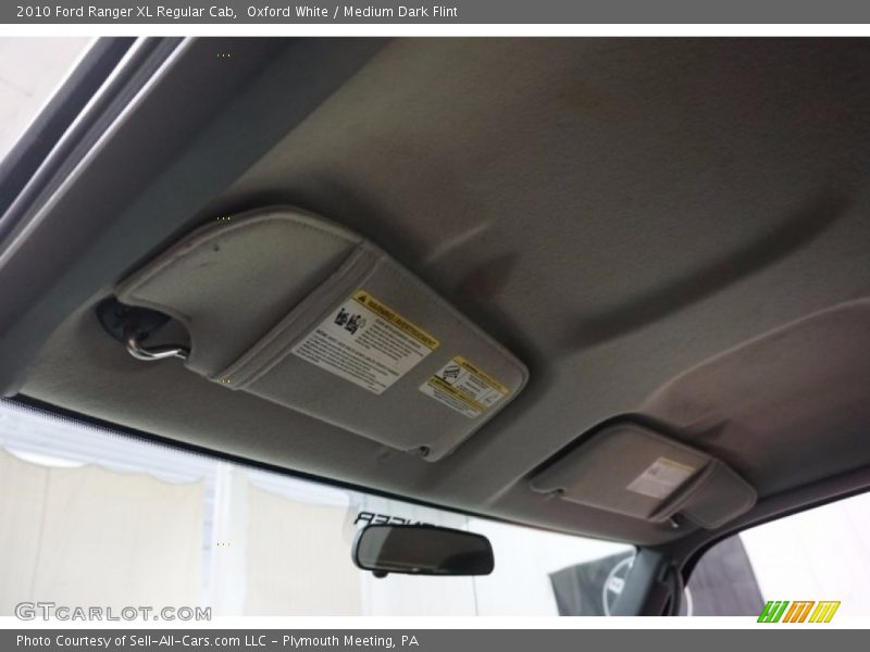 Oxford White / Medium Dark Flint 2010 Ford Ranger XL Regular Cab
