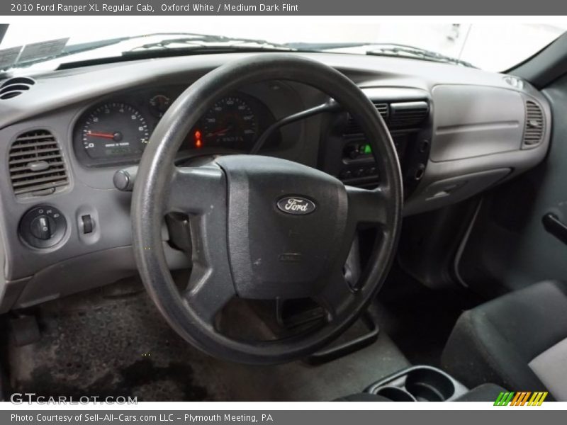 Oxford White / Medium Dark Flint 2010 Ford Ranger XL Regular Cab
