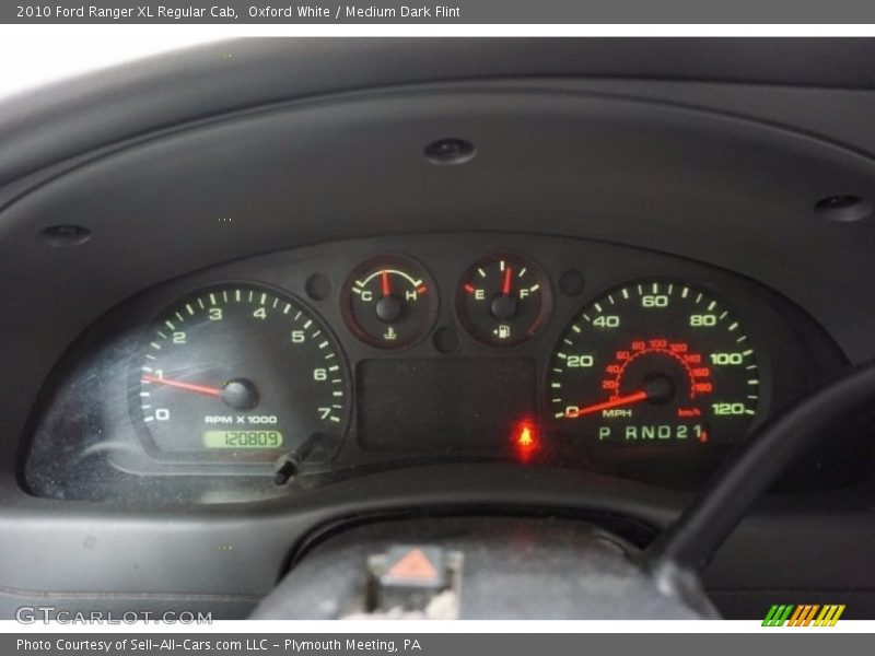 Oxford White / Medium Dark Flint 2010 Ford Ranger XL Regular Cab